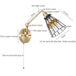 Afralia™ Glass LED Wall Lights Bathroom Mirror Loft Living Room Bedroom Lamp