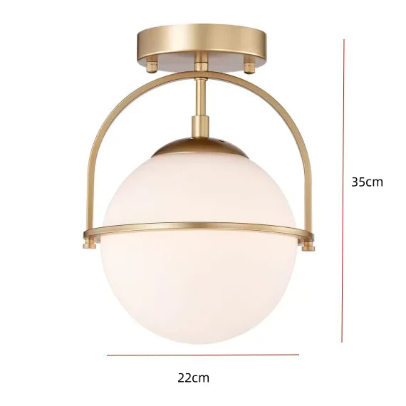 Glass Ball Suspension Ceiling Light for Living Room