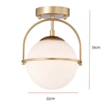 Glass Ball Suspension Ceiling Light for Living Room