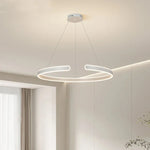 Circle Pendant Chandelier Dimmable LED Lights for Modern Living Room