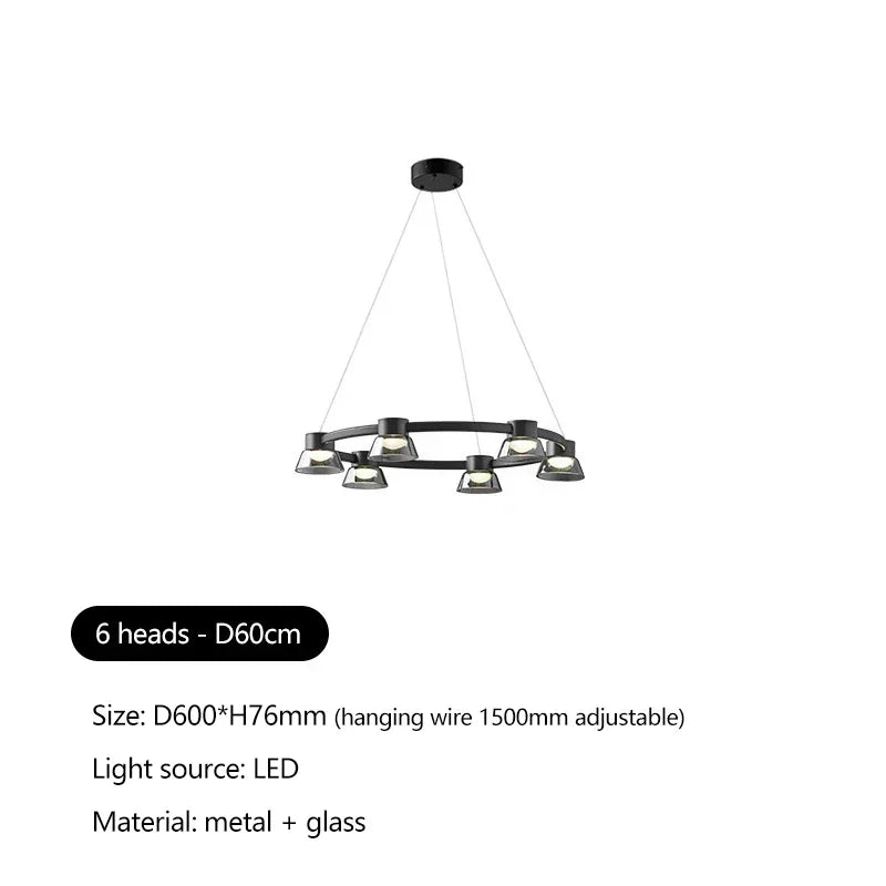 Modern Italian Design Chandelier Pendant Light for Living and Dining Room