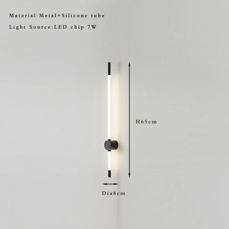 Vertical Slim Wall Sconce Indoor Light Fixture