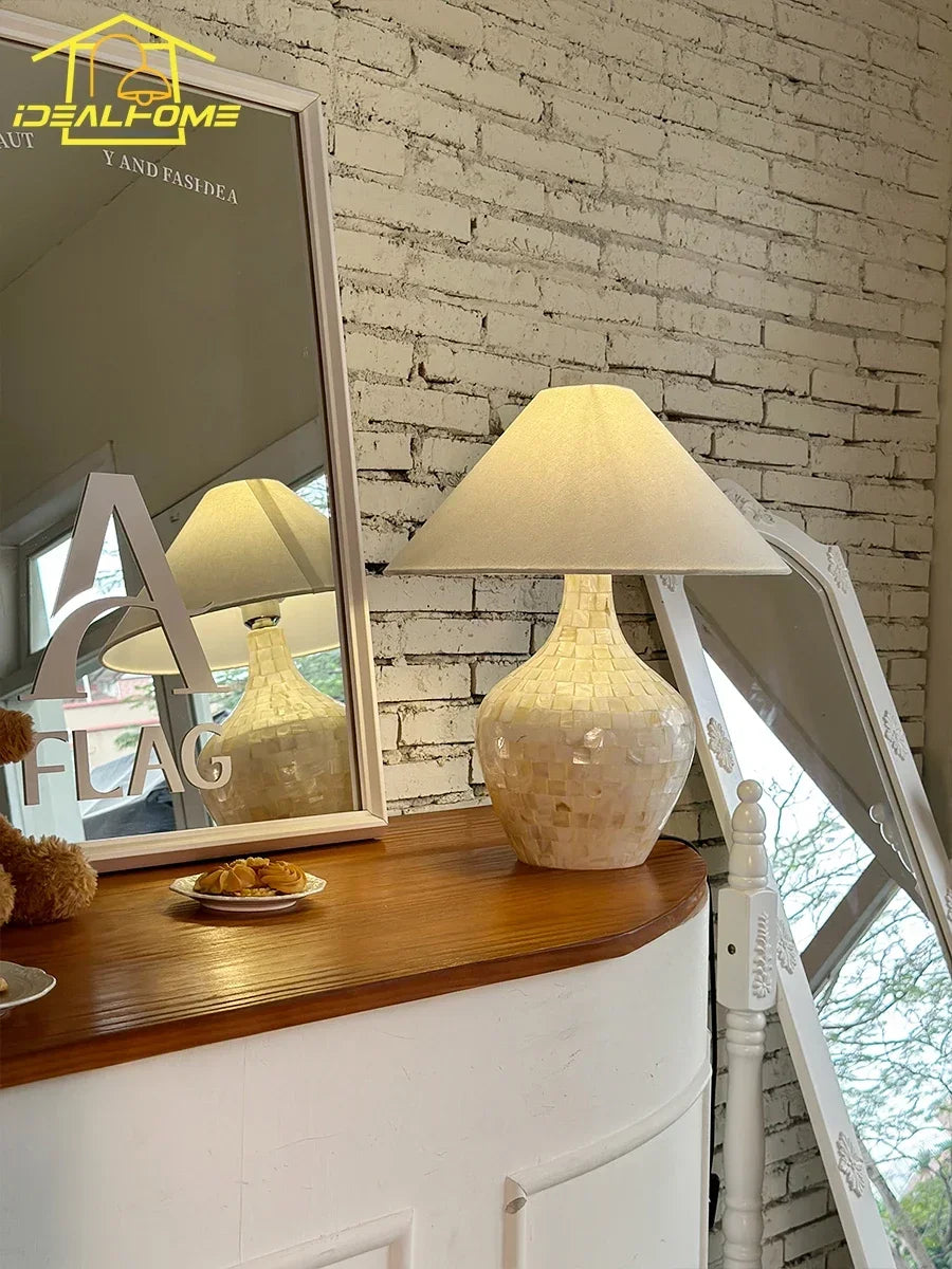 Shell Desk Lights LED Modern Light Fixtures for Living Room Bedroom Study