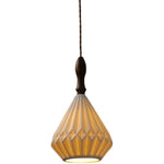 Ceramic Wood Pendant Light - Nordic Modern LED Hanging Lamp for Home Decor