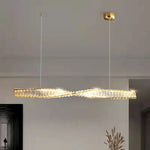 Gold Steel LED Pendant Lights - Luxury Dimmable Suspend Lamp