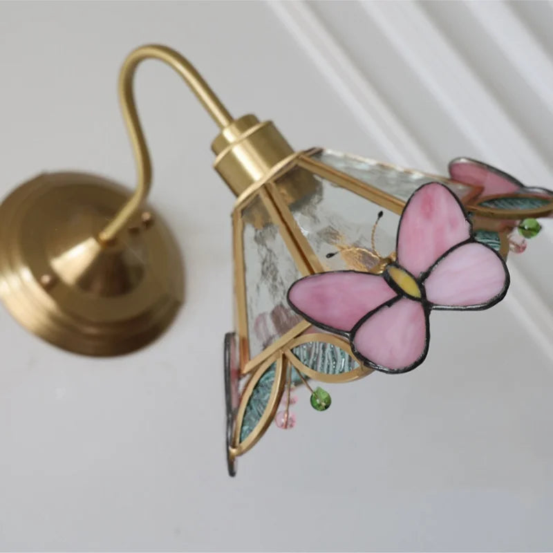 Clear Glass LED Wall Sconce Nordic Modern Brass Light Fixture Applique Murale