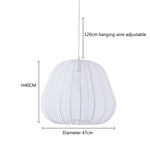 Nordic Fabric Chandelier Pendant Lights for Living Room Bedroom Stair Decor