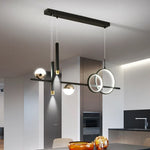 LED Pendant Lights: Modern Minimalist Chandelier with Remote Control, Ideal for Kitchen, Dining, Office