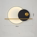 Circular Sofa Luxury Wall Lamp: Simple Modern Nordic Bedroom Lighting