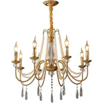 Luxury Crystal Chandelier Foyer Pendant Light American Style Home Decor