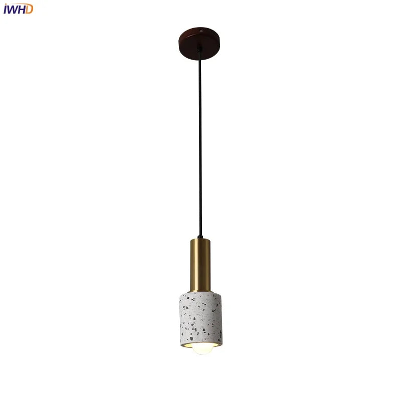 Afralia™ Terrazzo LED Pendant Lamps: Modern Nordic Home Decor Lighting for Living Room, Kitchen & Bar