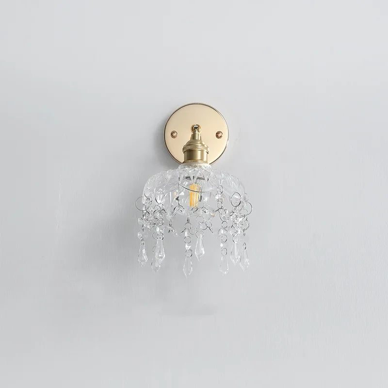 Rotatable Copper LED Wall Lamp with Pull Chain Switch