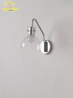 Bauhaus Glass LED Wall Lamp Iron Art Decor for Bedroom Living Room
