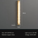 Postmodern Luxury Glass & Copper Wall Sconces