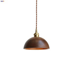 Walnut Wood LED Pendant Light, Modern Nordic Hanging Lamp for Home Decor
