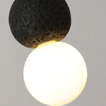 Afralia™ Black Travertine LED Hanging Pendant Light - Nordic Modern Home Decor