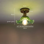 Green Stripe Glass Pendant Lamp Fixture for Home Decor & Kitchen Lighting