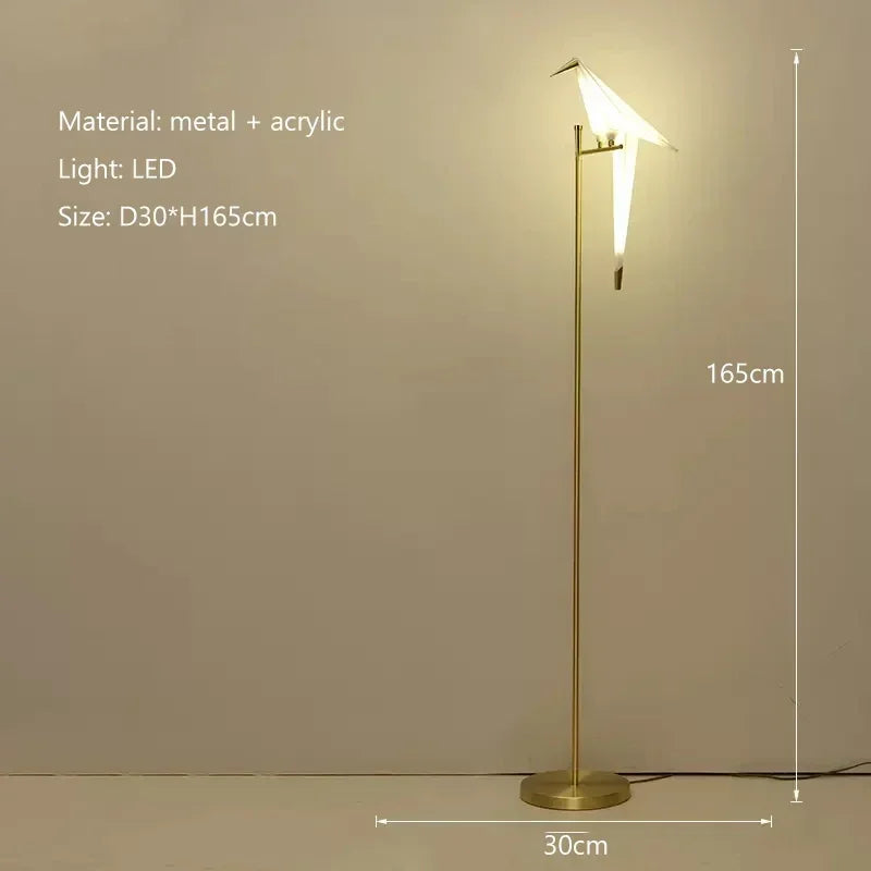 Bird LED Floor Lamp for Living Room & Bedroom