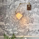 Walnut Wood LED Wall Lights Modern Bedside Sconce Rotate Up Down Left Right