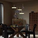 Burlywood Marble LED Ceiling Chandelier for Living Room