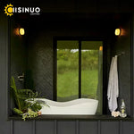 Glass Round Wall Sconce Light for Indoor Outdoor Living Bathroom Porch Decoration