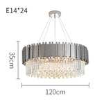 Chrome Silver Gold Black Suspension Luminaire Pendant Lamp for Foyer