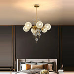 Gold Chrome Bubble Ceiling Chandelier: 2025 Trend Hanging Lamps for Living Room