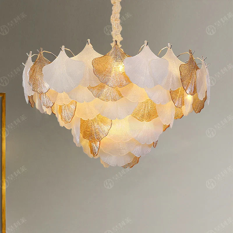 Crystal Chandelier Shell Lamp: Luxury Nordic Design for Living Room, Bedroom, Hall