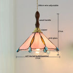 Pink Glass LED Pendant Lights Copper Modern Hanging Lamp Home Decor