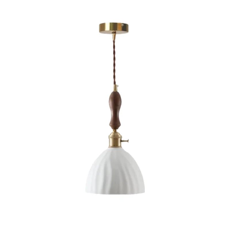 Ceramic LED Hanging Pendant Light - Modern Nordic Design for Home Decor