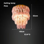 Glass Art LED Chandelier for Living Room