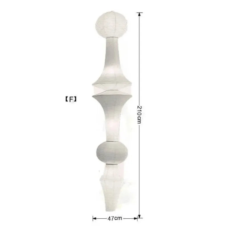 Akari Paper Pendant Lamp by - Noguchi Style Chandelier for Living Room & Bedroom