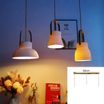 White Ceramic LED Pendant Light for Living Room Kitchen Bedroom