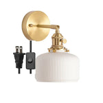 Afralia™ White Ceramic LED Wall Lights for Home Lighting in Bedroom, Living Room, Bathroom