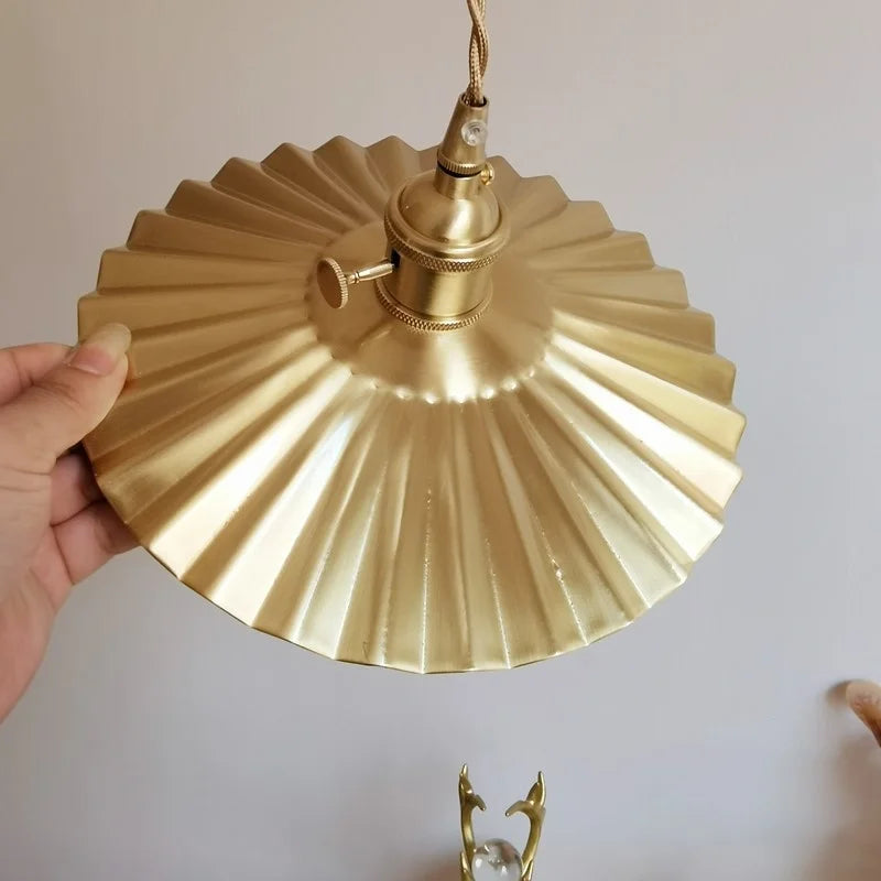 Copper LED Pendant Light, Modern Decor for Bedroom & Living Room