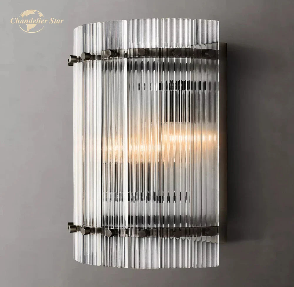 LED Glass San Marco Round Wall Lamp for Living Room Bedroom Bathroom Decor