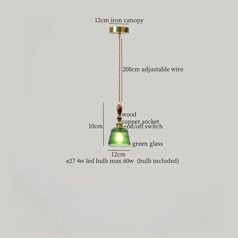 Green Leaf LED Pendant Lamp for Home and Cafe Decor