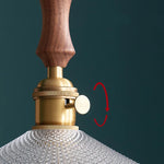 Copper Glass LED Pendant Lights - Nordic Modern Style