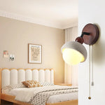 White Glass LED Wall Lights - Modern Nordic Bedroom Sconce