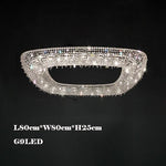 Crystal Pendant Chandelier: Modern Dimmable Lighting for Living Room, Bedroom, Foyer