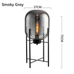 Modern Glass LED Floor Lamp for Living Room, Bedroom, Dining, and Home Decor