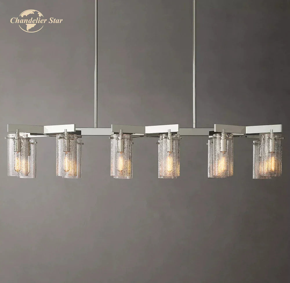 Charleroi LED Glass Chandelier for Dining Living Bedroom Decoration