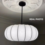 Silk Pendant Light | Elegant LED Chandelier for Dining Room and Bedroom
