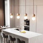 Travertine Stone Pendant Chandelier for Bedroom and Dining Room