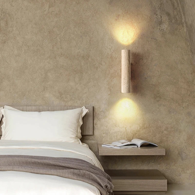 Wood Canopy LED Wall Lights Bedroom Bedside Lamp Sconce Nordic Modern