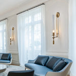 Nordic Iron Glass LED Wall Sconce Lamp for Luxury Living Room Bedroom Lighting