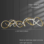 Stainless Steel Silicone Ceiling Chandelier - Modern Home Decor Light Fixture