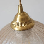 Amber Glass LED Wall Sconce with Pull Chain Switch for Bedroom and Bathroom