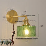 Nordic Modern LED Glass Wall Light Fixture for Bedroom, Living Room, Porch