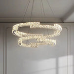 Crystal LED Chandelier Pendant Light Modern Luxury Foyer Ceiling Lamp